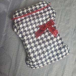 PET | Sm Female Dog Houndstooth Jacket!